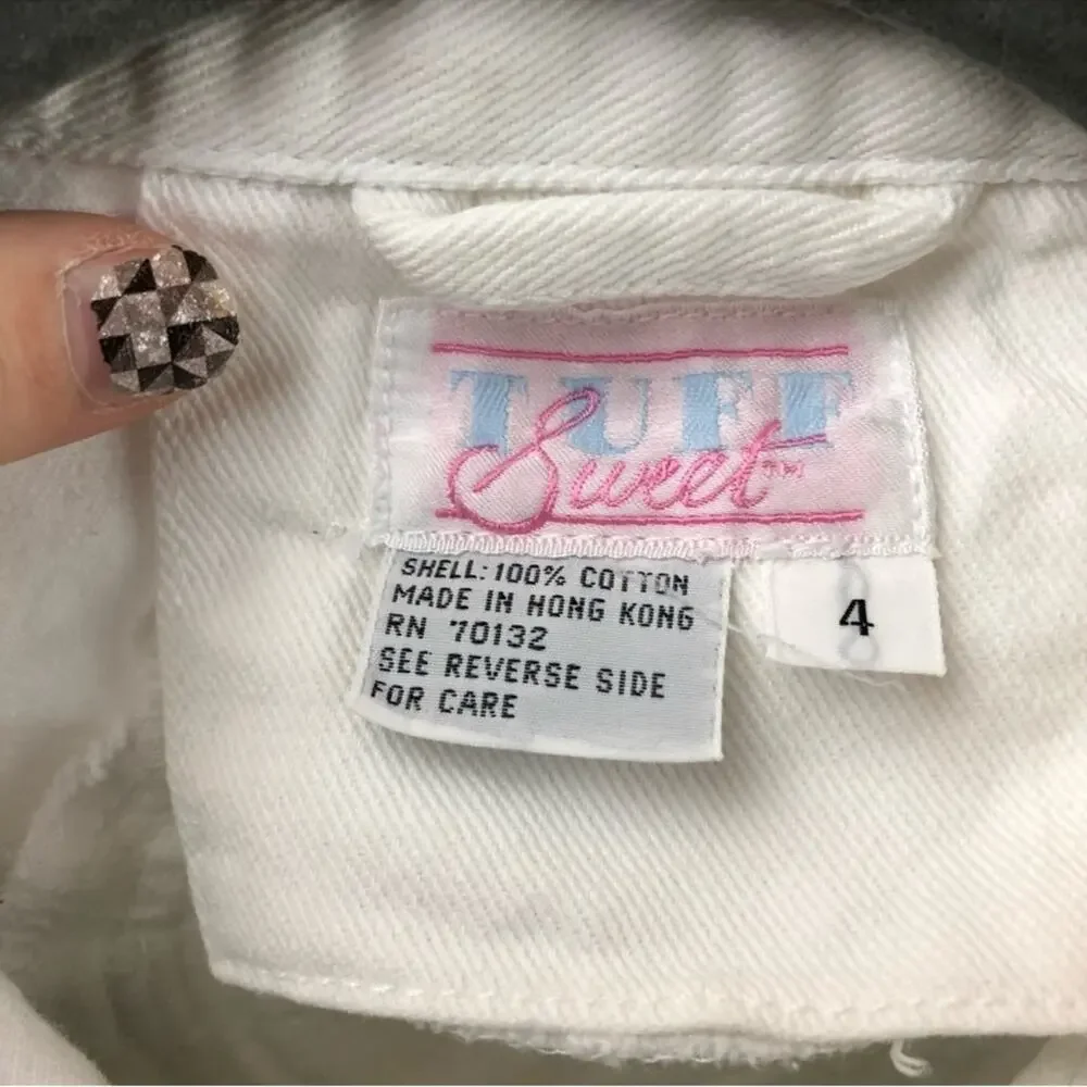 Vintage Tuff & Sweet, Girls Jean Jacket, size 4. Lace. In excellent condition!